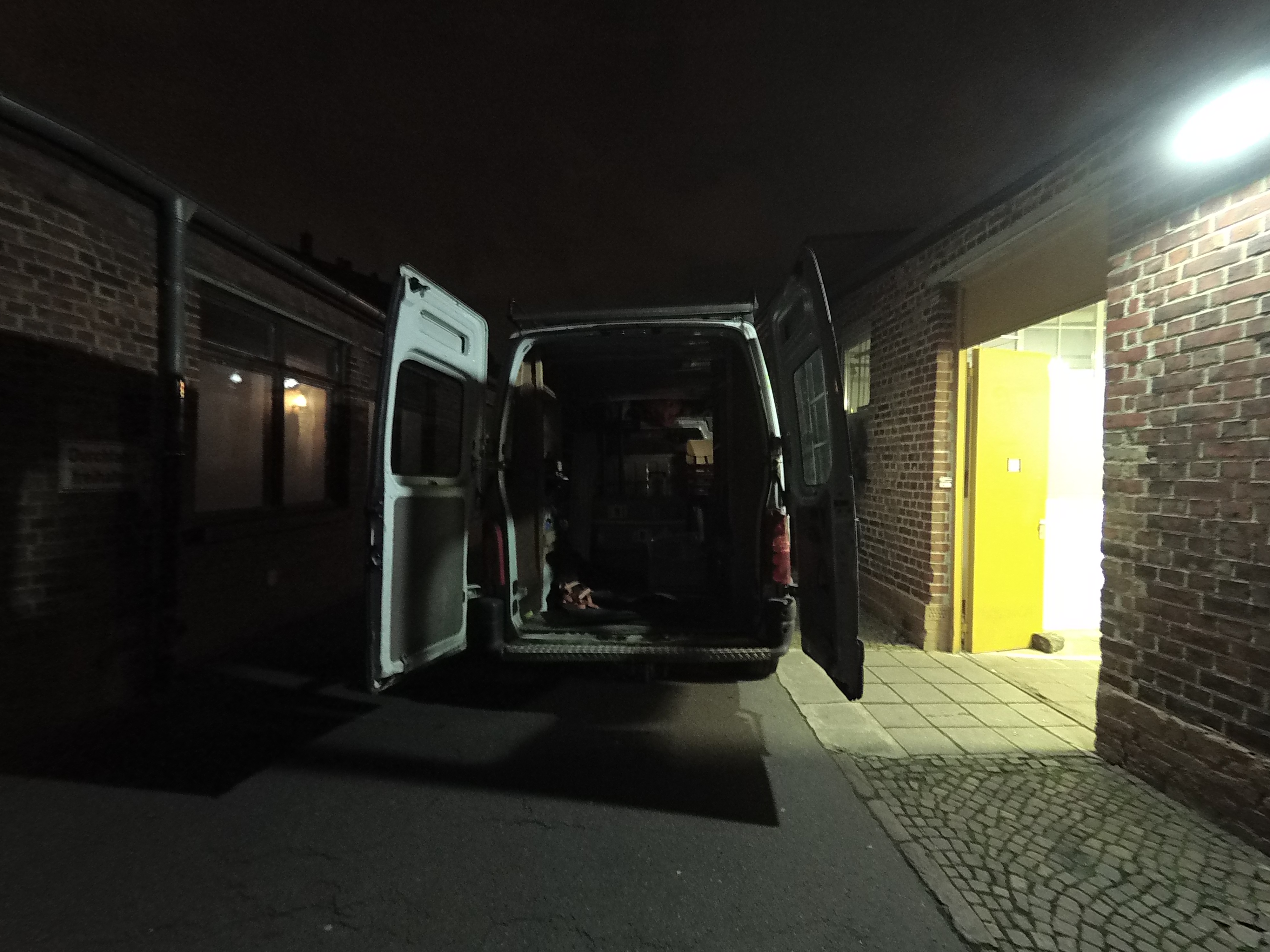 Loading on a van